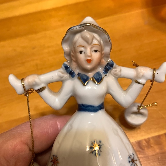Vintage Lego Porcelian hand painted milk made Bell, EUC - Picture 3 of 12